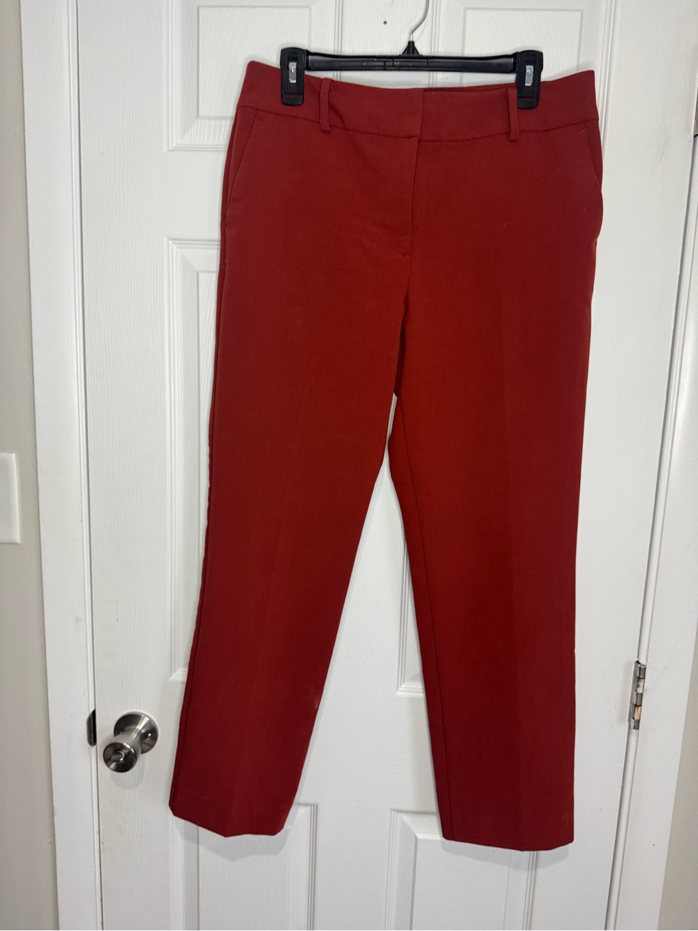 Ann Taylor Rust Red Ankle Pants
